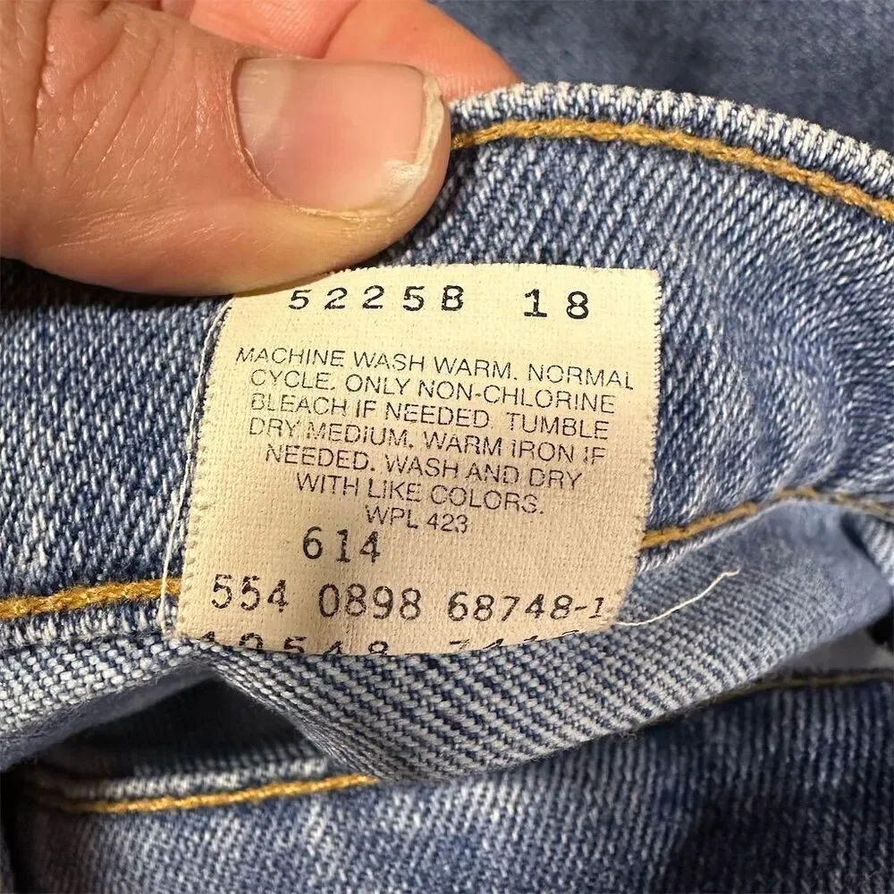 Vintage 1998 USA Levi's 540 Relaxed Fit Rinsed Size 42x32